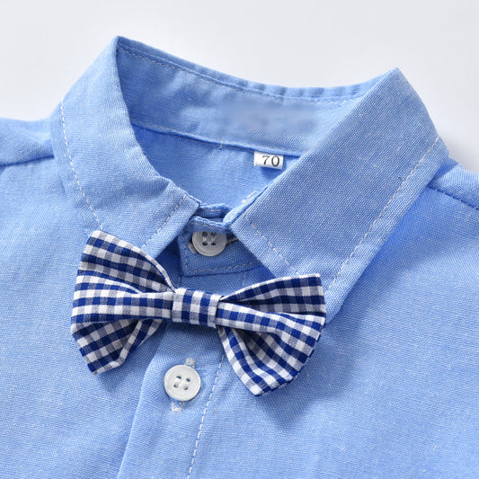 Gentleman Bow Tie Bib Pant Set