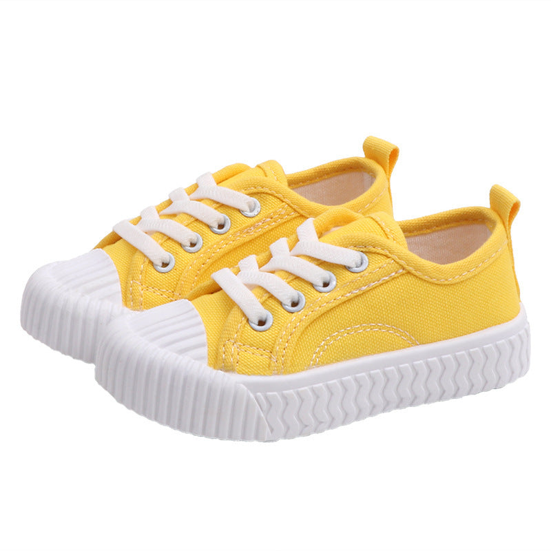 Autumn Korean Style Children's Candy-colored Canvas Shoes
