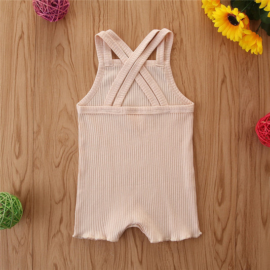 Sleeveless Casual Cotton Romper