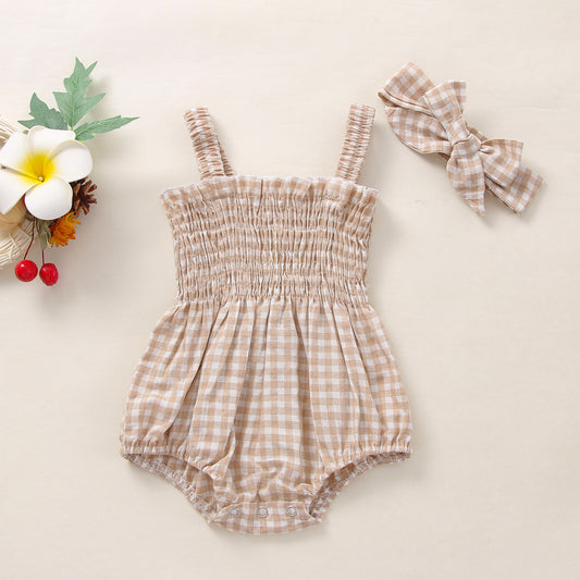 Infant Baby Girls 2Pcs Summer Outfits, Sleeveless Frill