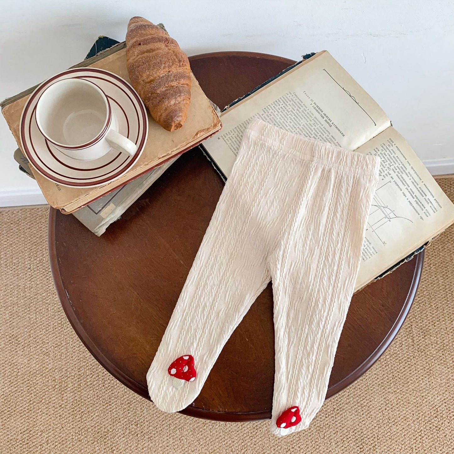 Pantalon bébé champignon mignon automne