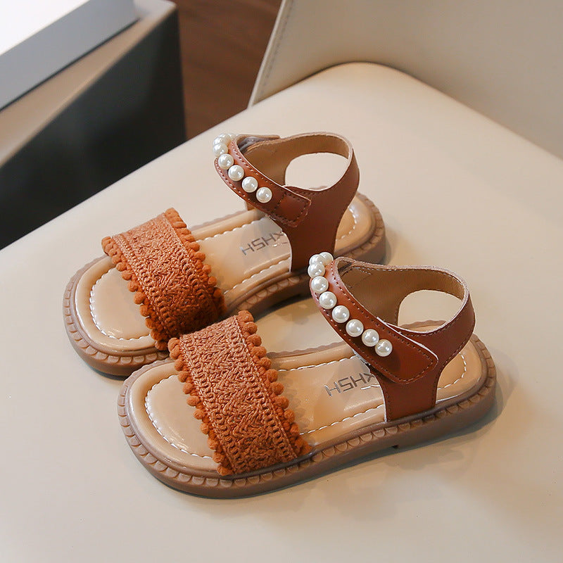 Children's Fashionable Pearl Beach Sports Sandals
