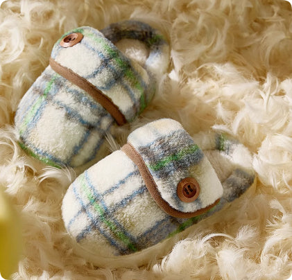 Indoor Home Silent Thick Warm Fur Shoes