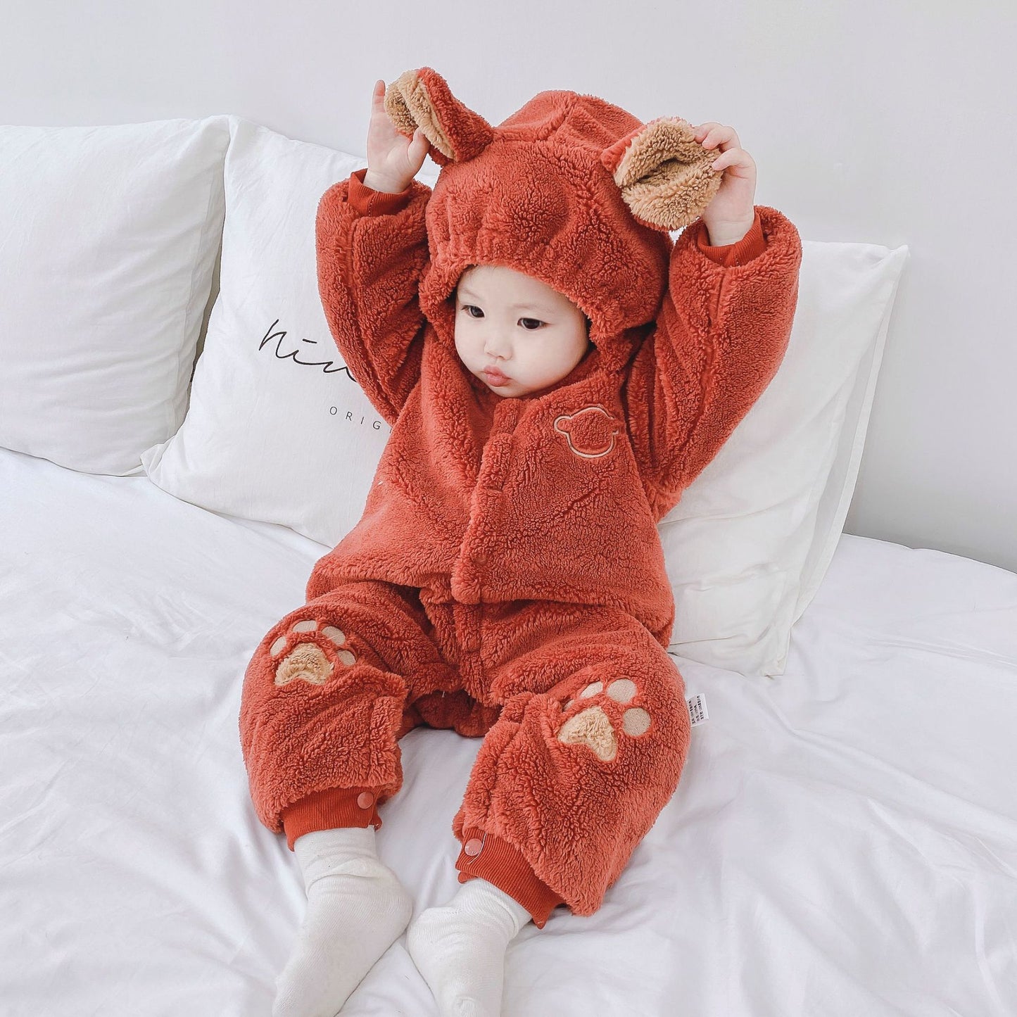 Grenouillères pour nouveau-nés, barboteuses matelassées pour bébés