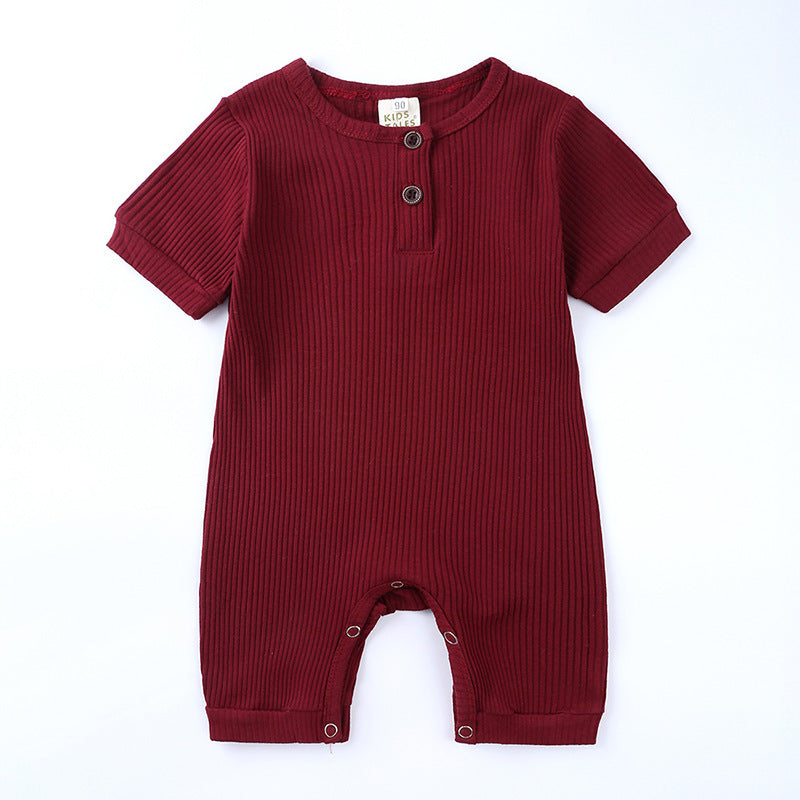 Barboteuse Rayée Bavoir Bébé Salopette Body Vêtements à Coudre Motif Animaux Dessin Animé