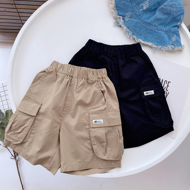 Shorts d'été en coton fin Magic West pour enfants, style coréen, décontractés, pour garçons et bébés.