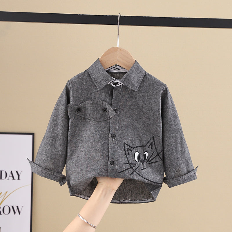 Vêtements pour enfants en coton pur et fin pour le printemps et l'automne