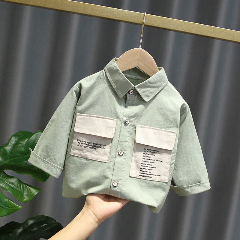 Vêtements pour enfants en coton pur et fin pour le printemps et l'automne