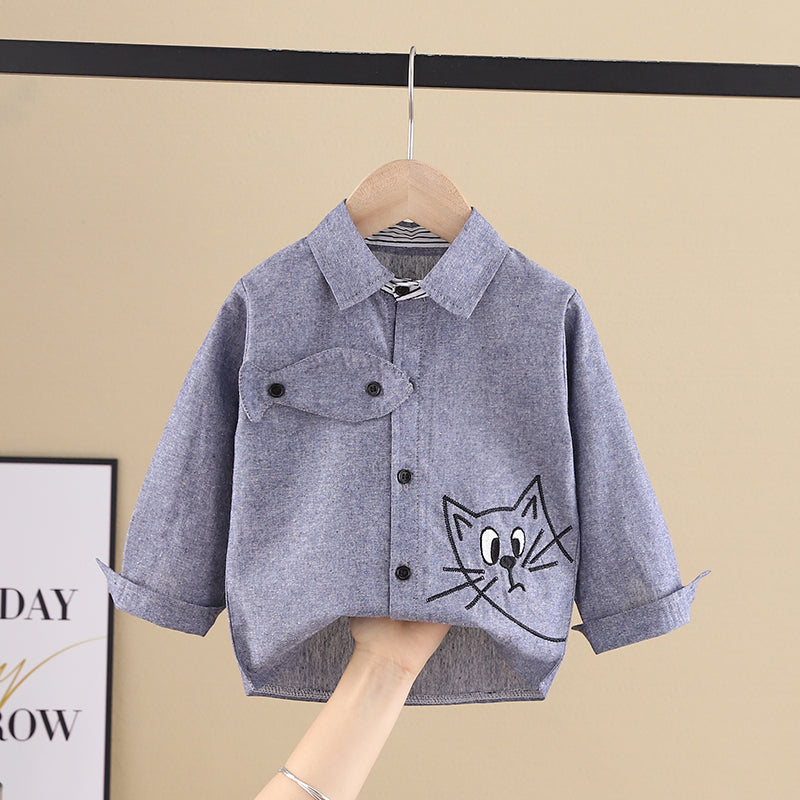 Vêtements pour enfants en coton pur et fin pour le printemps et l'automne