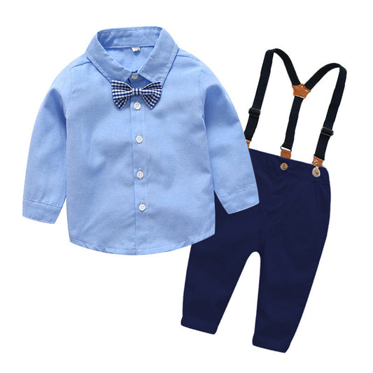 Gentleman Bow Tie Bib Pant Set