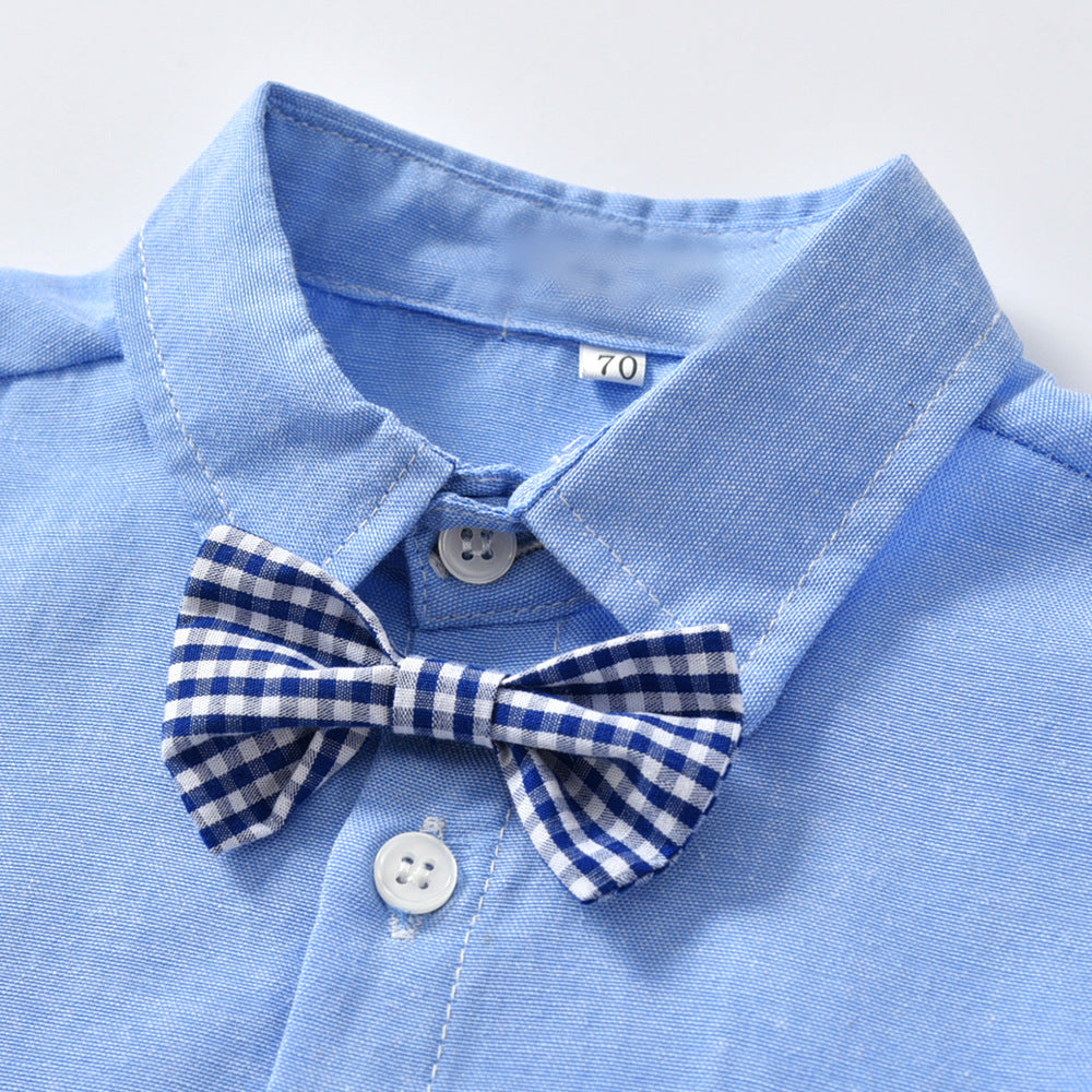 Gentleman Bow Tie Bib Pant Set