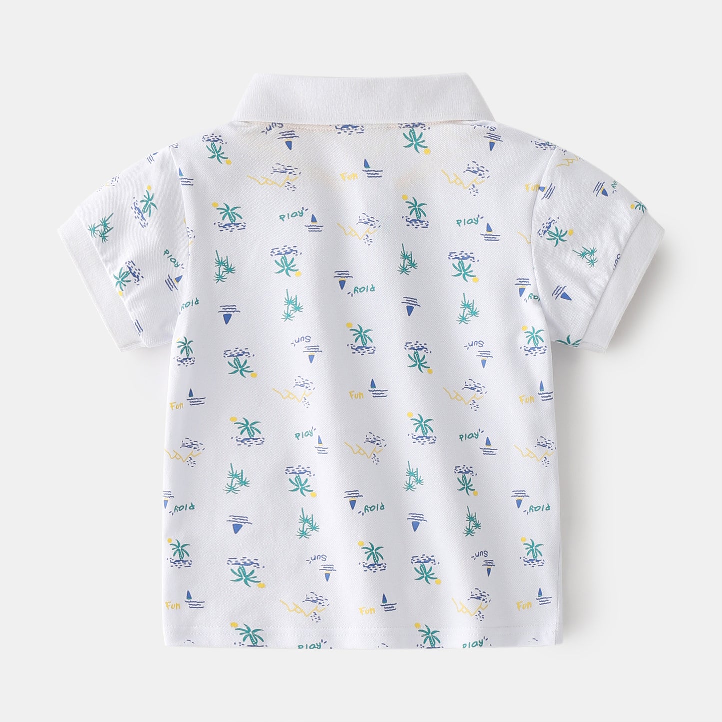 Polo à manches courtes en coton pour garçons d'été