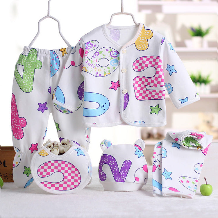 Newborn Baby Set 5-Piece Infant Clothes Suit