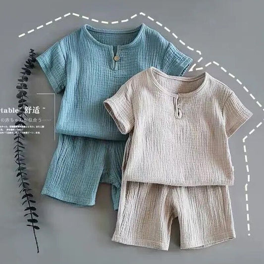 Unisex Baby Short-sleeved Summer Suit