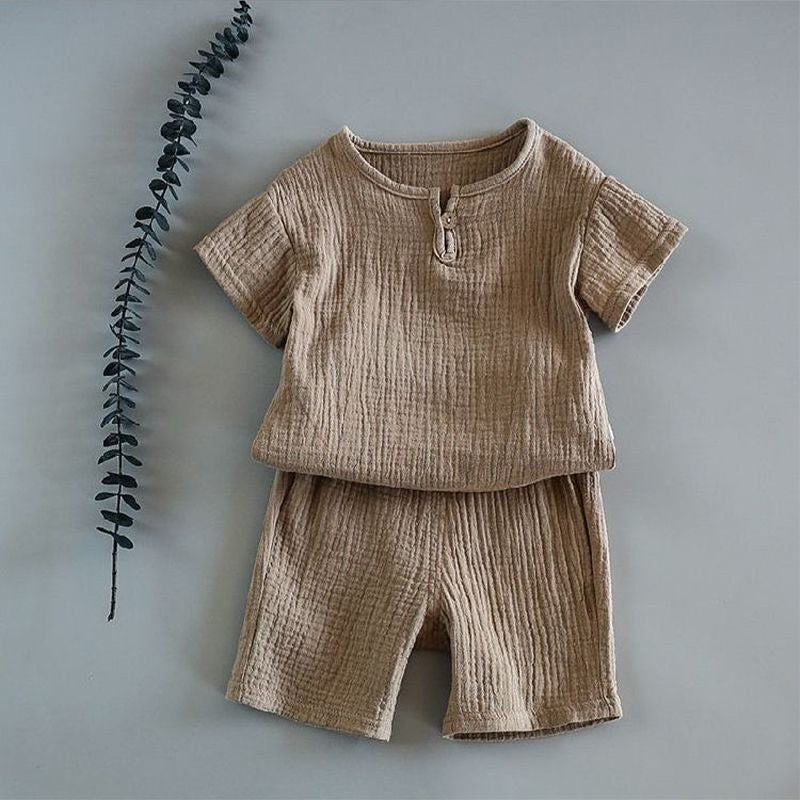 Unisex Baby Short-sleeved Summer Suit