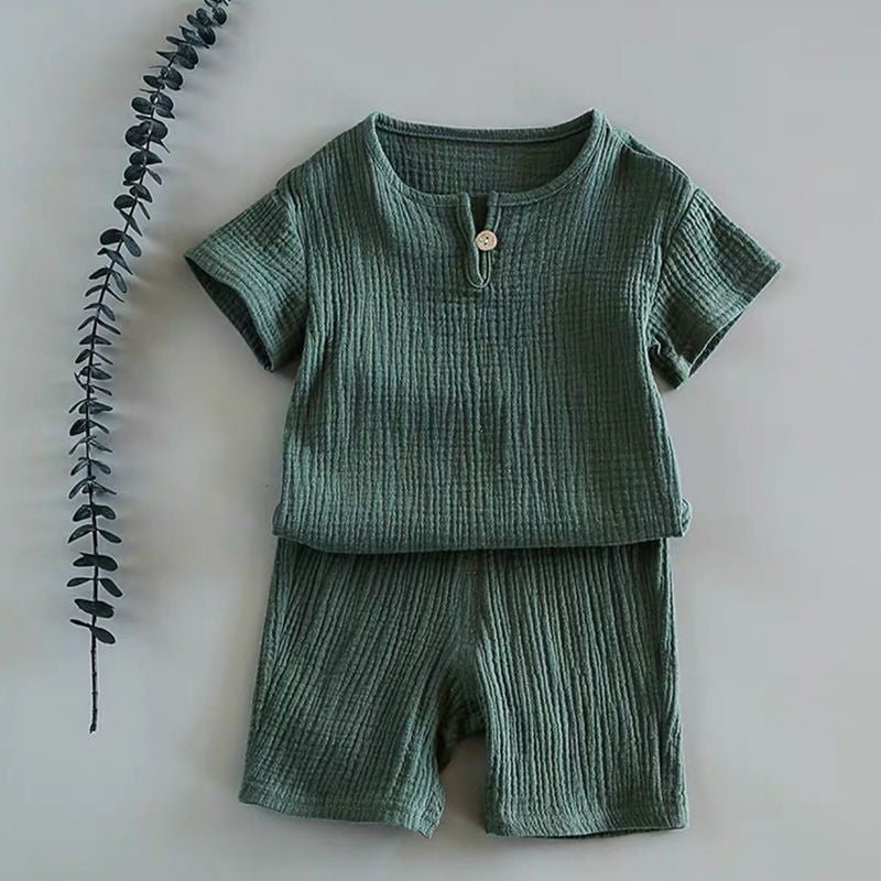 Unisex Baby Short-sleeved Summer Suit