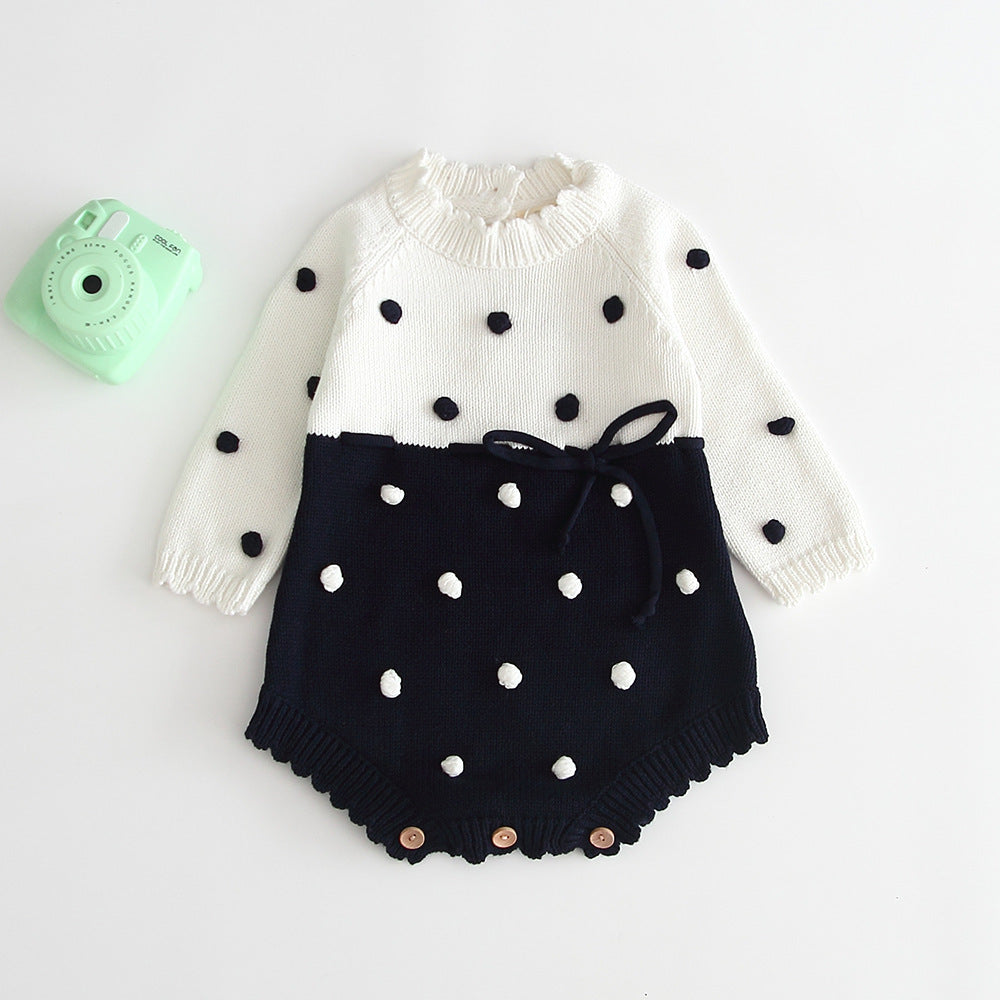 Polka Dot Baby Romper