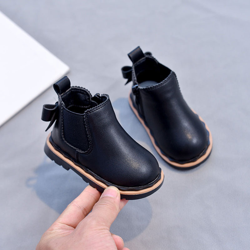 Bottes Martin Tube Filles Nœud Papillon