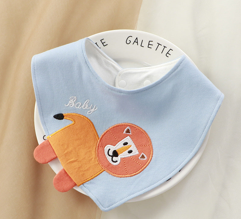 Newborn Baby Cotton Soft Bib Cartoon Pattern
