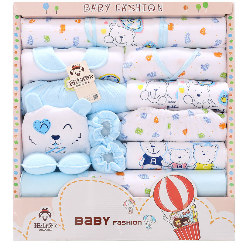 Newborn Baby Gift Box 12-Piece Bear-Themed Set