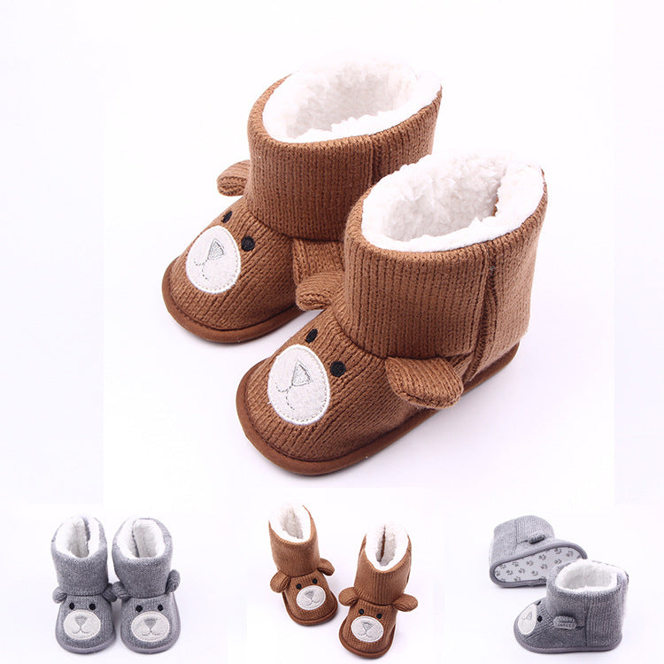 Chaussures bébé ours tricotées, nouvelles collection automne hiver, chaussures bébé, chaussures pour tout-petits, bottes 1734