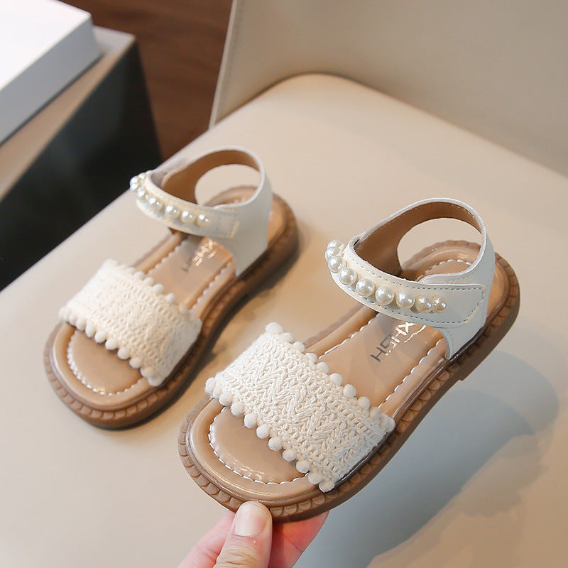Children's Fashionable Pearl Beach Sports Sandals