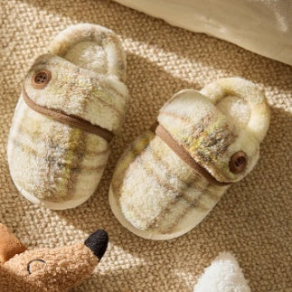 Indoor Home Silent Thick Warm Fur Shoes