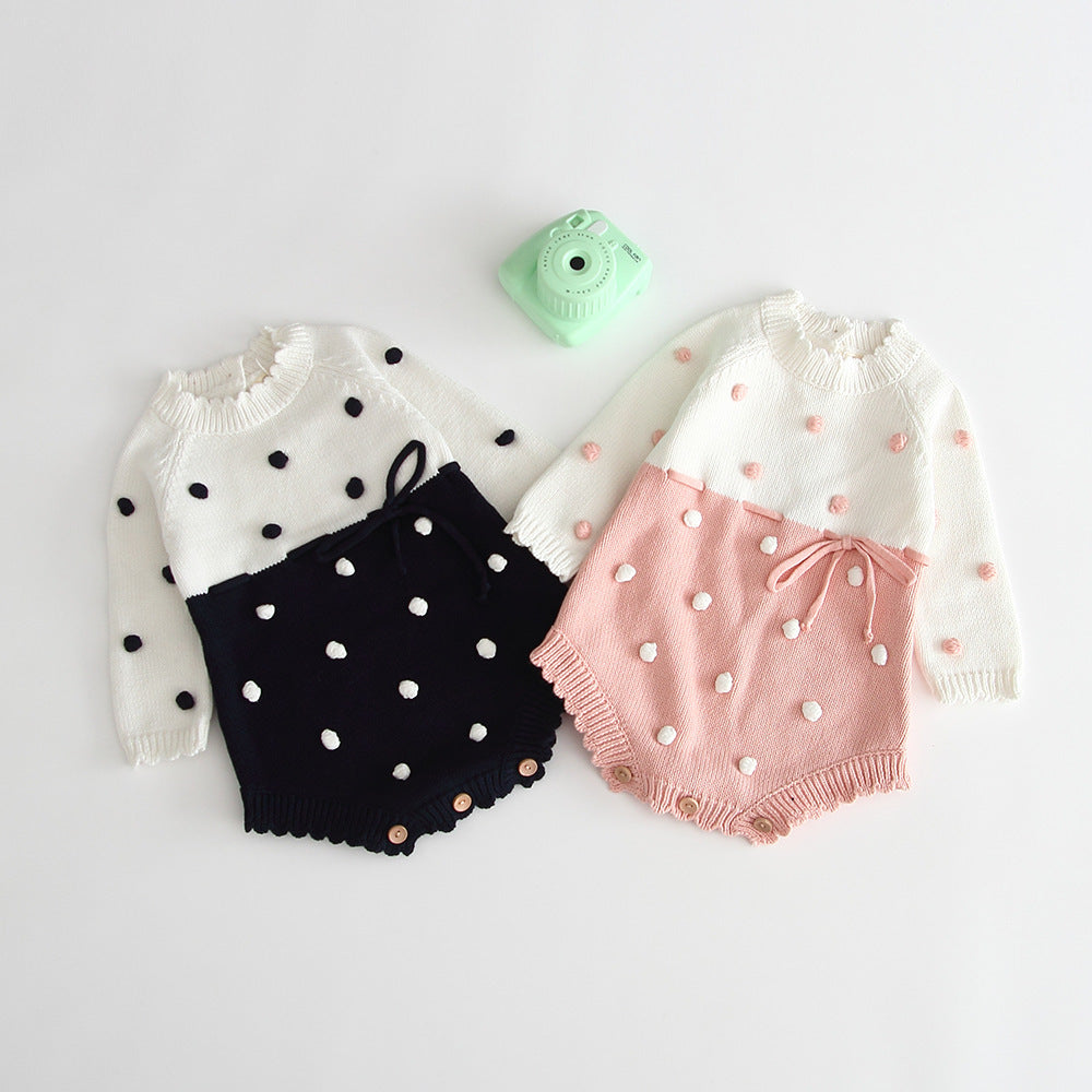 Polka Dot Baby Romper