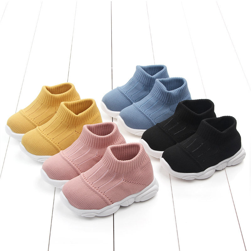 Chaussures bébé premier pas couleur unie chaussures bébé tout-petit