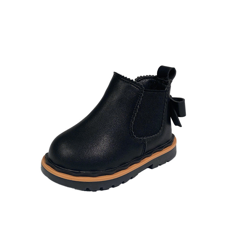 Bottes Martin Tube Filles Nœud Papillon
