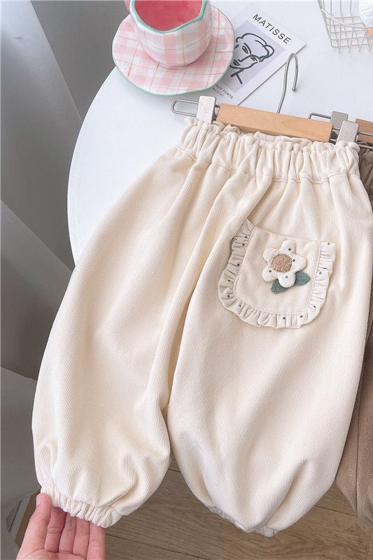 Pantalon de survêtement décontracté individuel pour fille