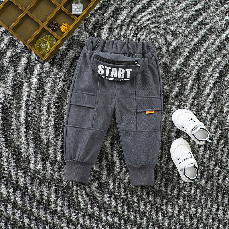 Pantalon décontracté de style occidental pour garçons printemps et automne - Vêtements de travail pour enfants