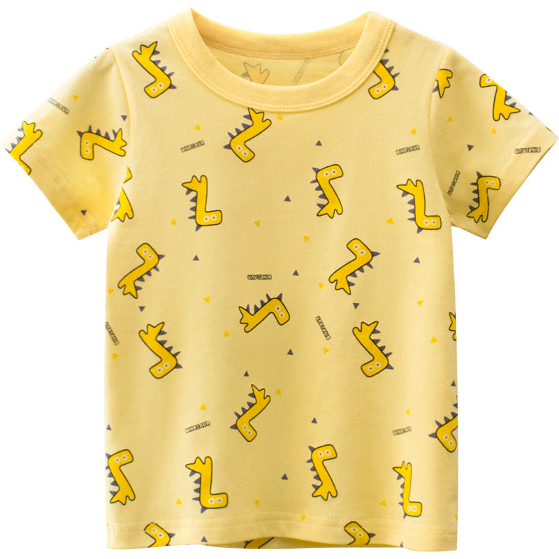 Children's Short-Sleeved T-Shirt Male Baby Clothes