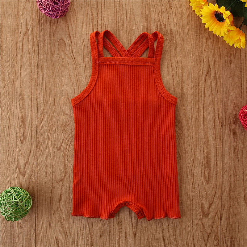 Sleeveless Casual Cotton Romper