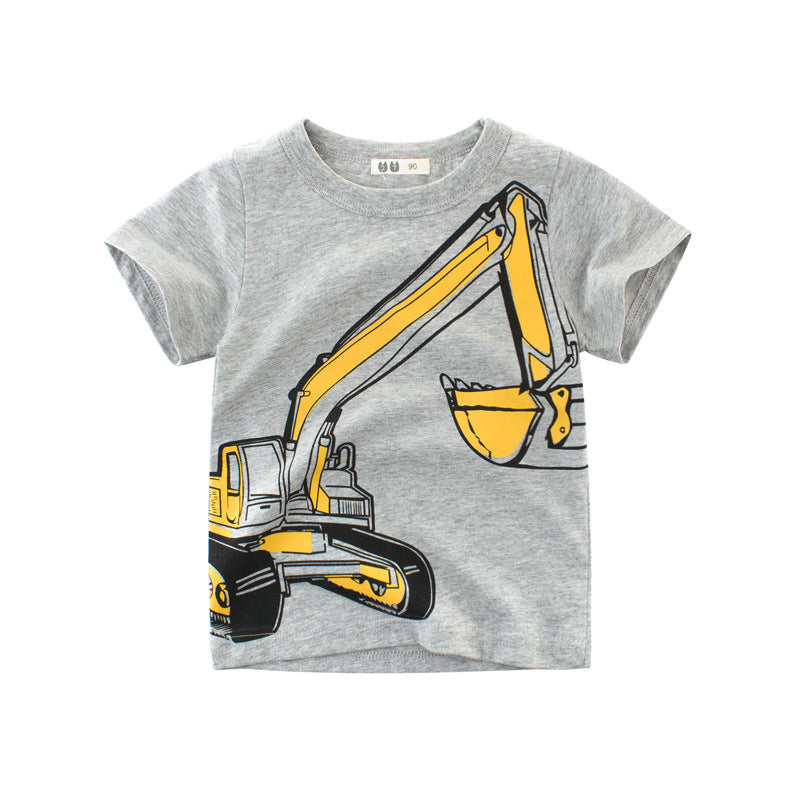 Vêtements pour enfants d'été, nouveau T-shirt pour garçons, vêtements coréens pour enfants à manches courtes