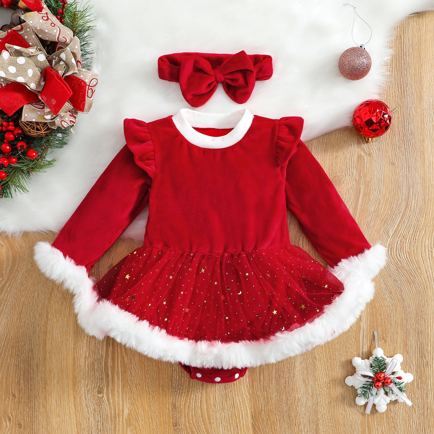 Baby Red Romper Newborn Toddler
