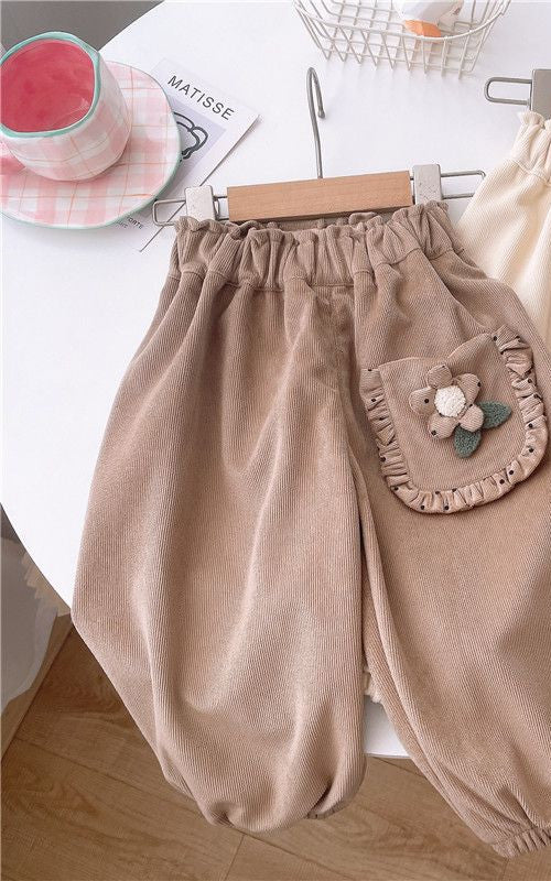 Pantalon de survêtement décontracté individuel pour fille