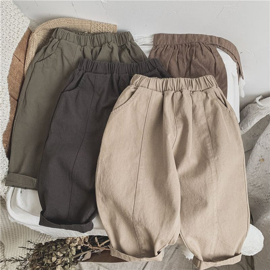 Little Explorer Line-Pressed Pants
