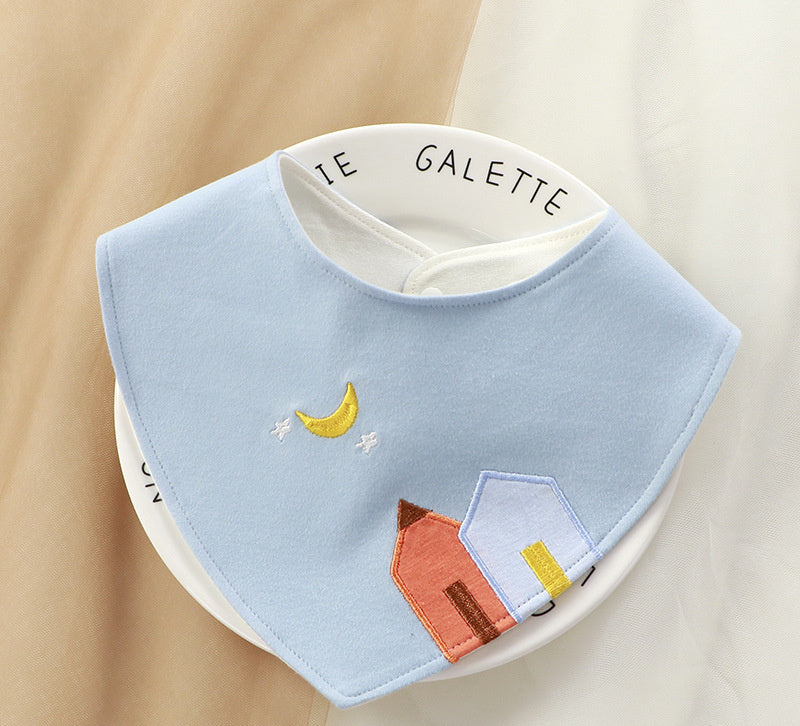 Newborn Baby Cotton Soft Bib Cartoon Pattern