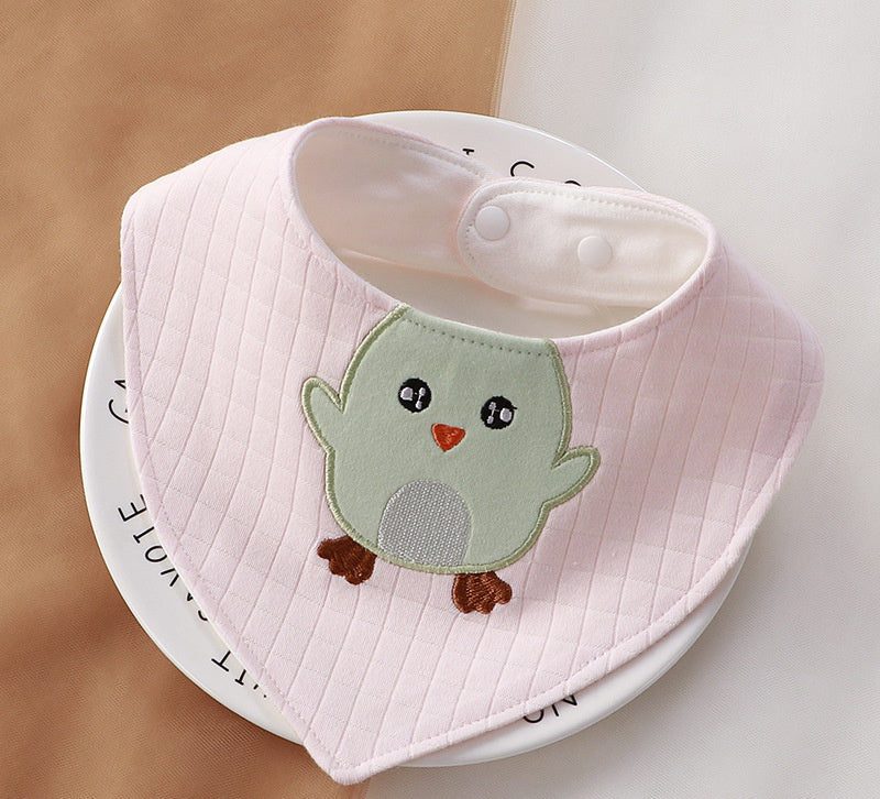 Newborn Baby Cotton Soft Bib Cartoon Pattern