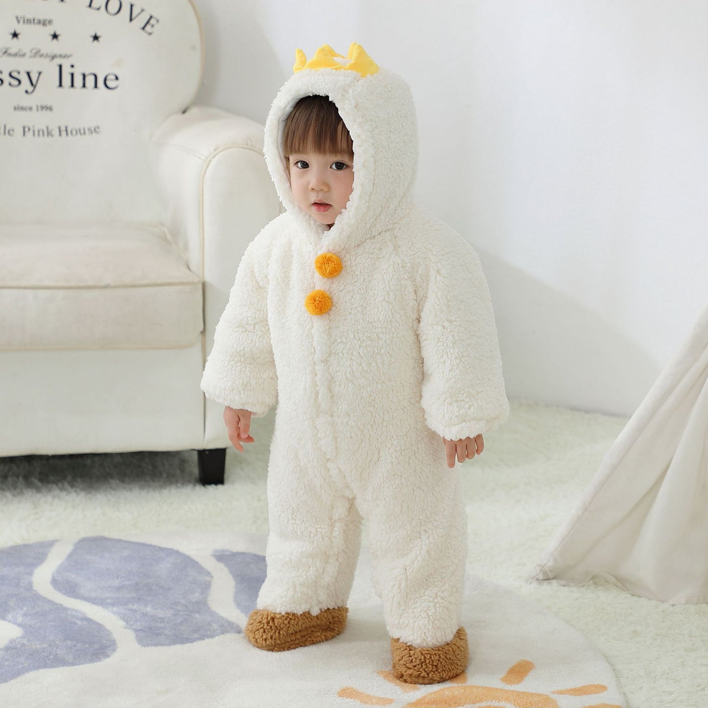 Combinaisons Bébé Épaisses, Simples, Mignonnes et Chaudes