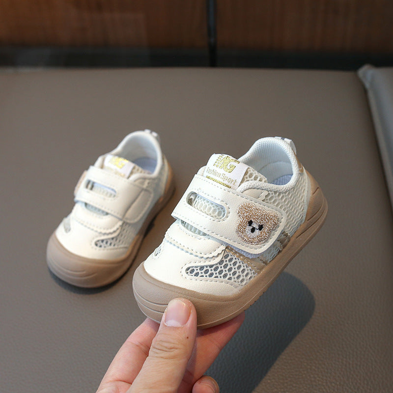 Children's Breathable Mesh Shoes Men's And Women's Soft Bottom Casual