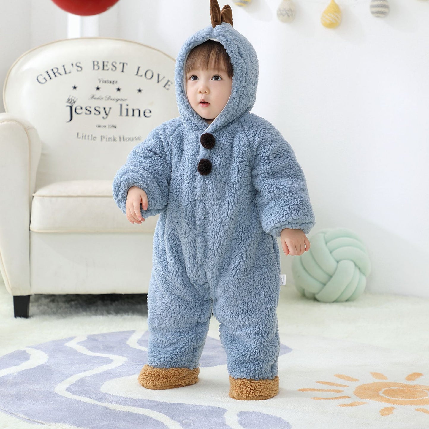 Combinaisons Bébé Épaisses, Simples, Mignonnes et Chaudes