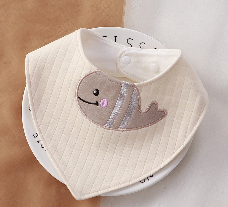 Newborn Baby Cotton Soft Bib Cartoon Pattern