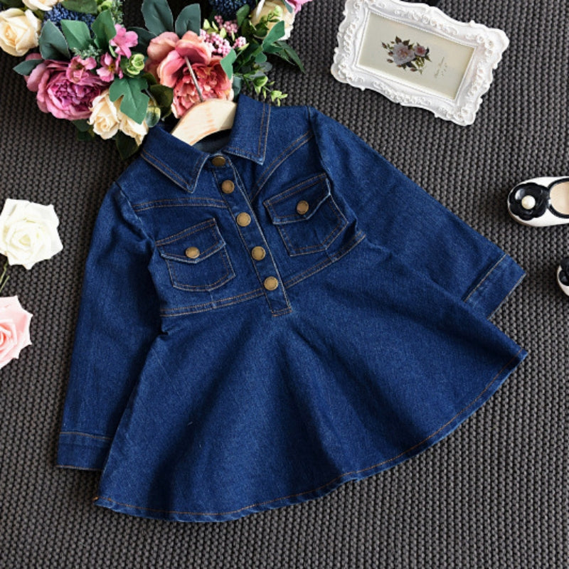 Denim Dress for Baby Girls