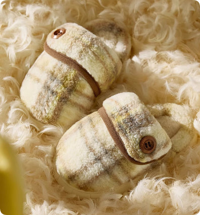 Indoor Home Silent Thick Warm Fur Shoes