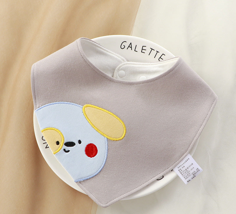 Newborn Baby Cotton Soft Bib Cartoon Pattern