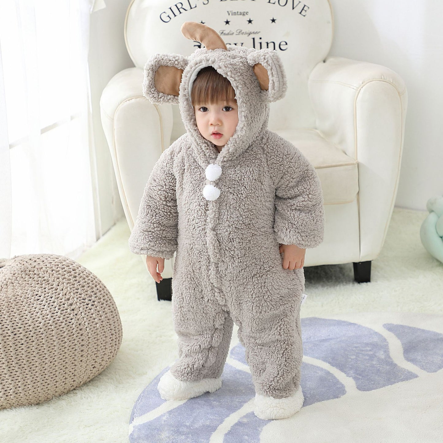 Combinaisons Bébé Épaisses, Simples, Mignonnes et Chaudes