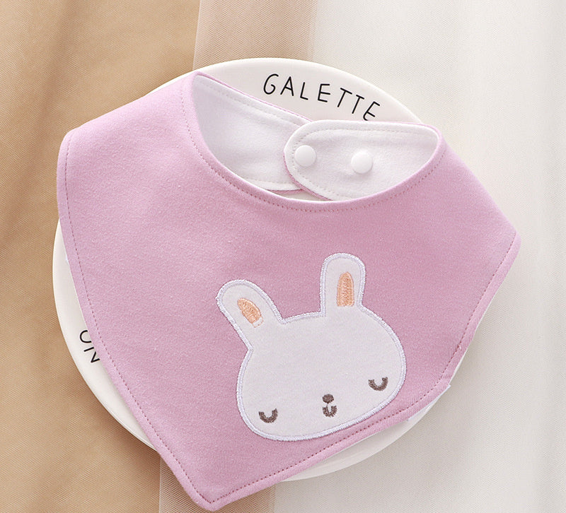 Newborn Baby Cotton Soft Bib Cartoon Pattern