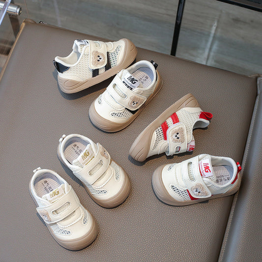 Children's Breathable Mesh Shoes Men's And Women's Soft Bottom Casual